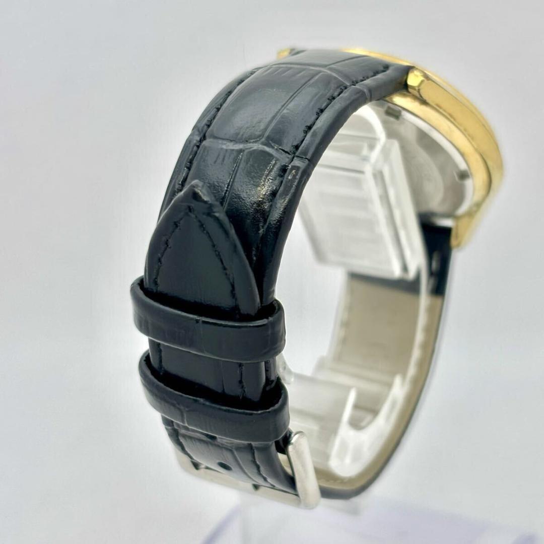 【稼働】 SEIKO5 デラックス 自動巻き メンズ ゴールド 新品ベルト