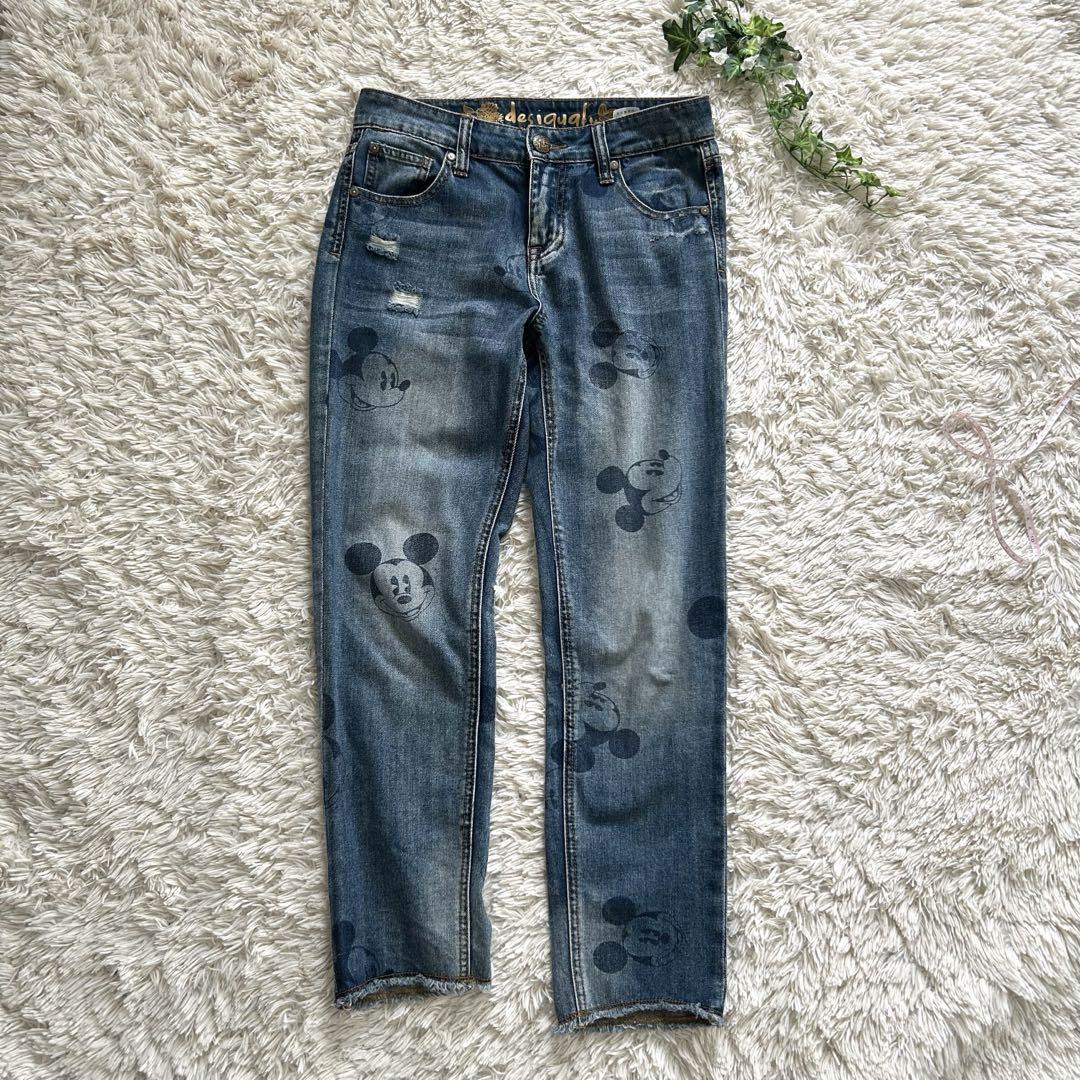 デシグアル　Desigual ディズニー　ミッキー　デニム　パンツ