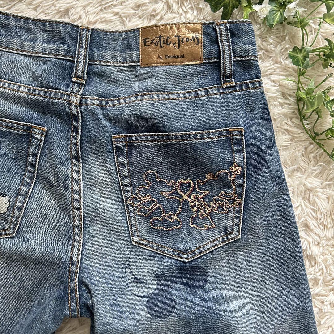 デシグアル　Desigual ディズニー　ミッキー　デニム　パンツ