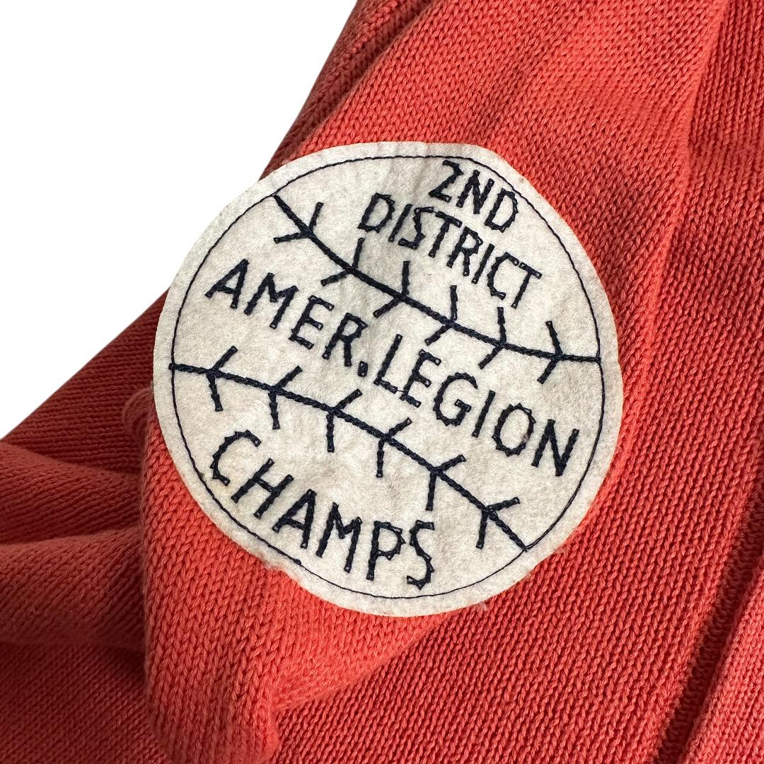 貴重【Champion】復刻ランタグ レタードカーディガン ワッペン刺繍