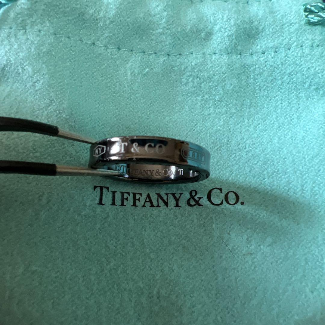 Tiffany & Co. ブラックチタンリング 1837刻印