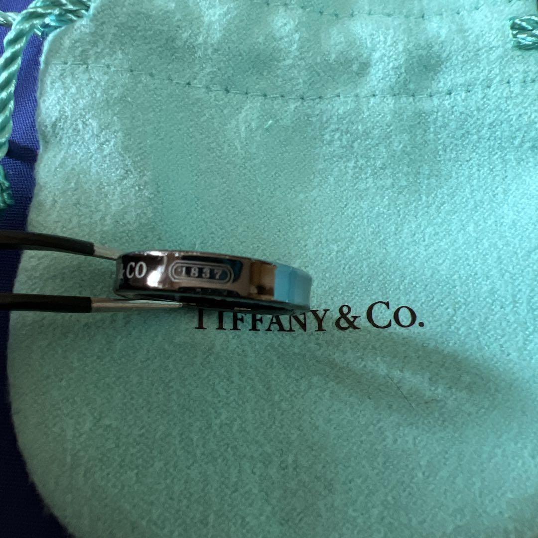 Tiffany & Co. ブラックチタンリング 1837刻印