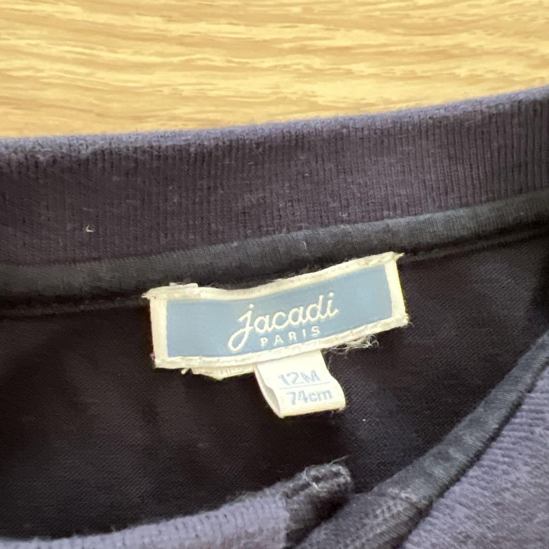 jacadi ネイビー ポロドレス 12A jacadi ポロシャツロンパース 12M ネイビー - メルカリ