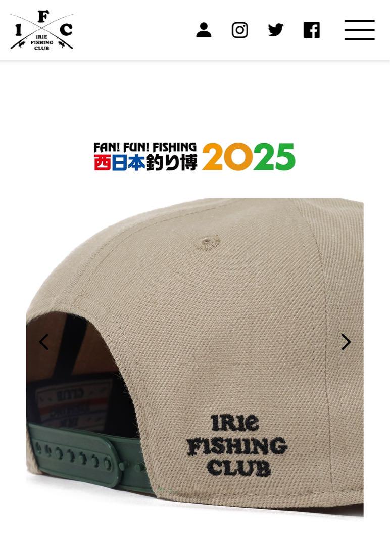 西日本釣り博2025　IRIE FISHING CLUB キャップ