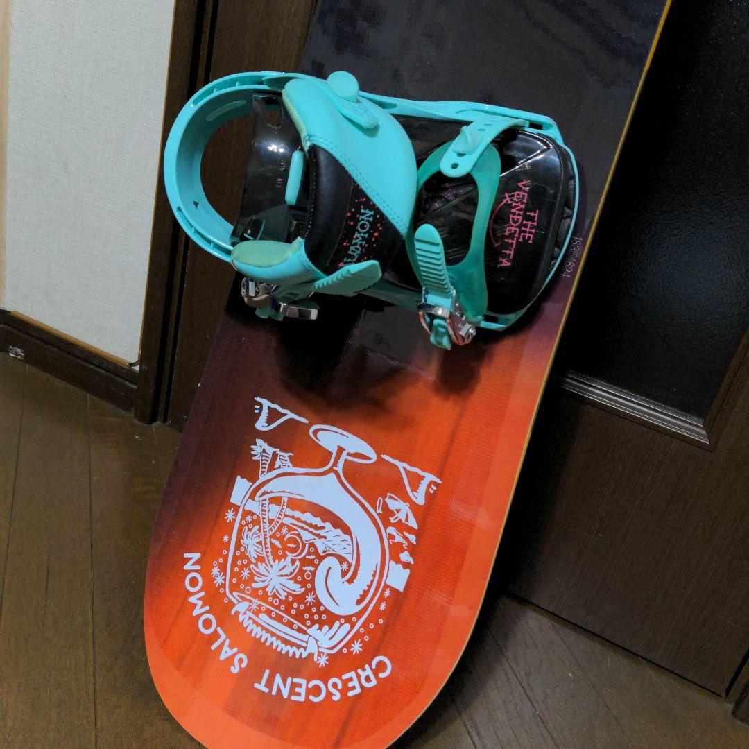 salomon スノーボード 151cm ビンディングセット