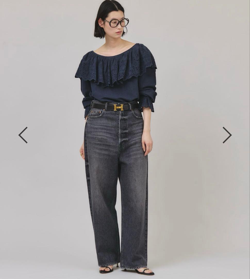 Curensologyカレンソロジー〈&RC〉ワイドルーズデニム ブラック40