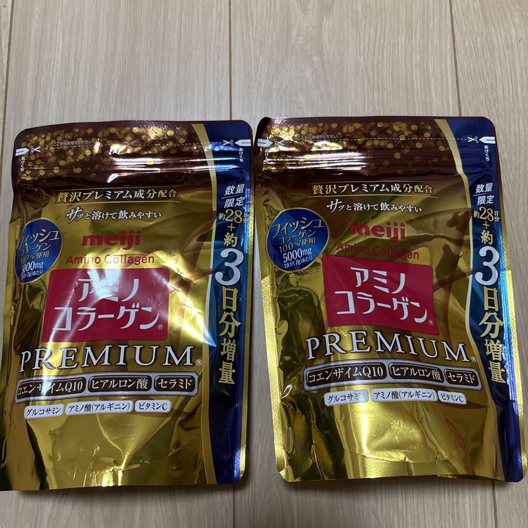 meiji アミノコラーゲン PREMIUM 31日分×2袋　送料無料