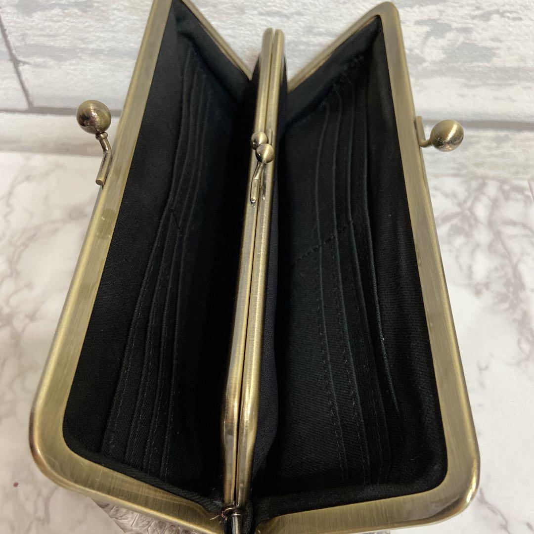 爆買い好評☷ ハンドメイド ダイヤモンドパイソン本革親子がま口長財布 XfrjL-m35030899953 格安品質保証