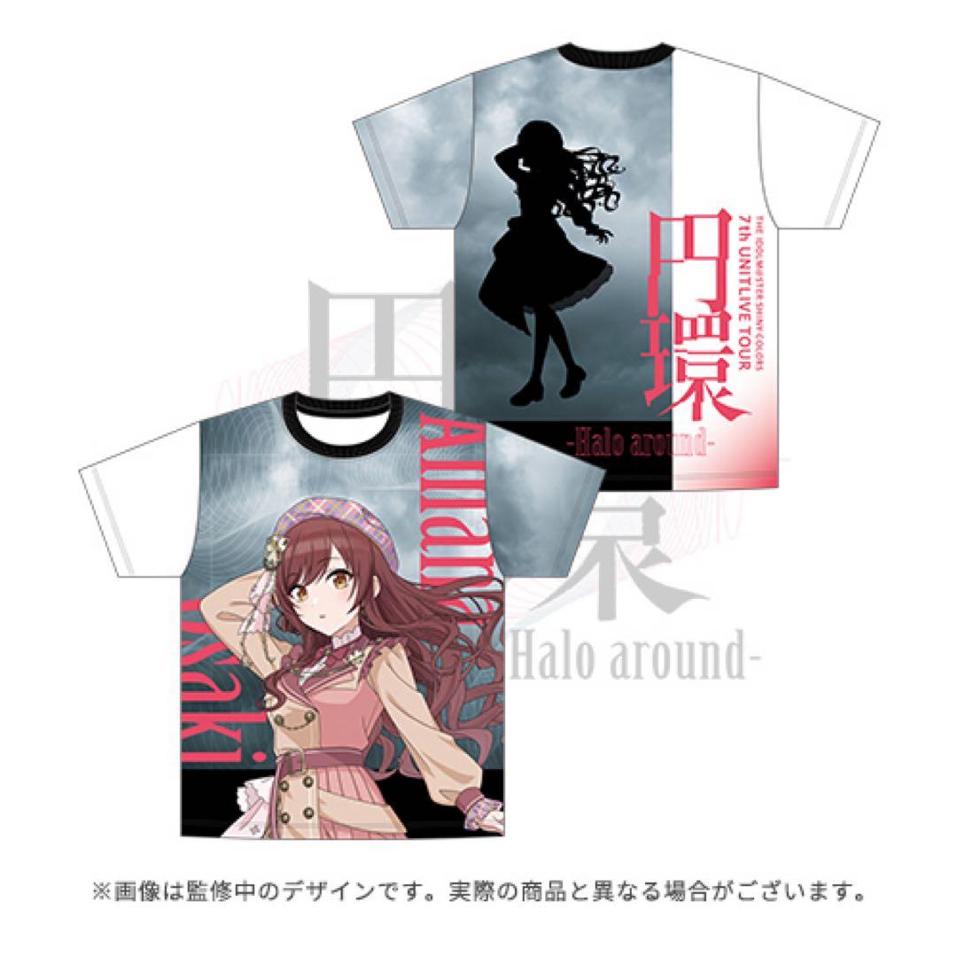シャニマス7th円環 大崎甘奈　Tシャツ(L)・アクリルスタンド・缶バッジセット