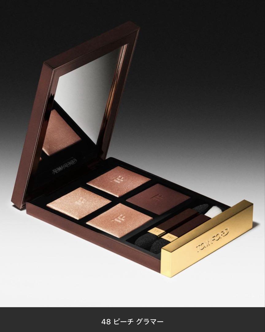 TOM FORD アイカラー クォード/ピーチグラマー 48 えいな毎日メイク . ✔︎TOM FORD #アイカラークォード48 ピーチ