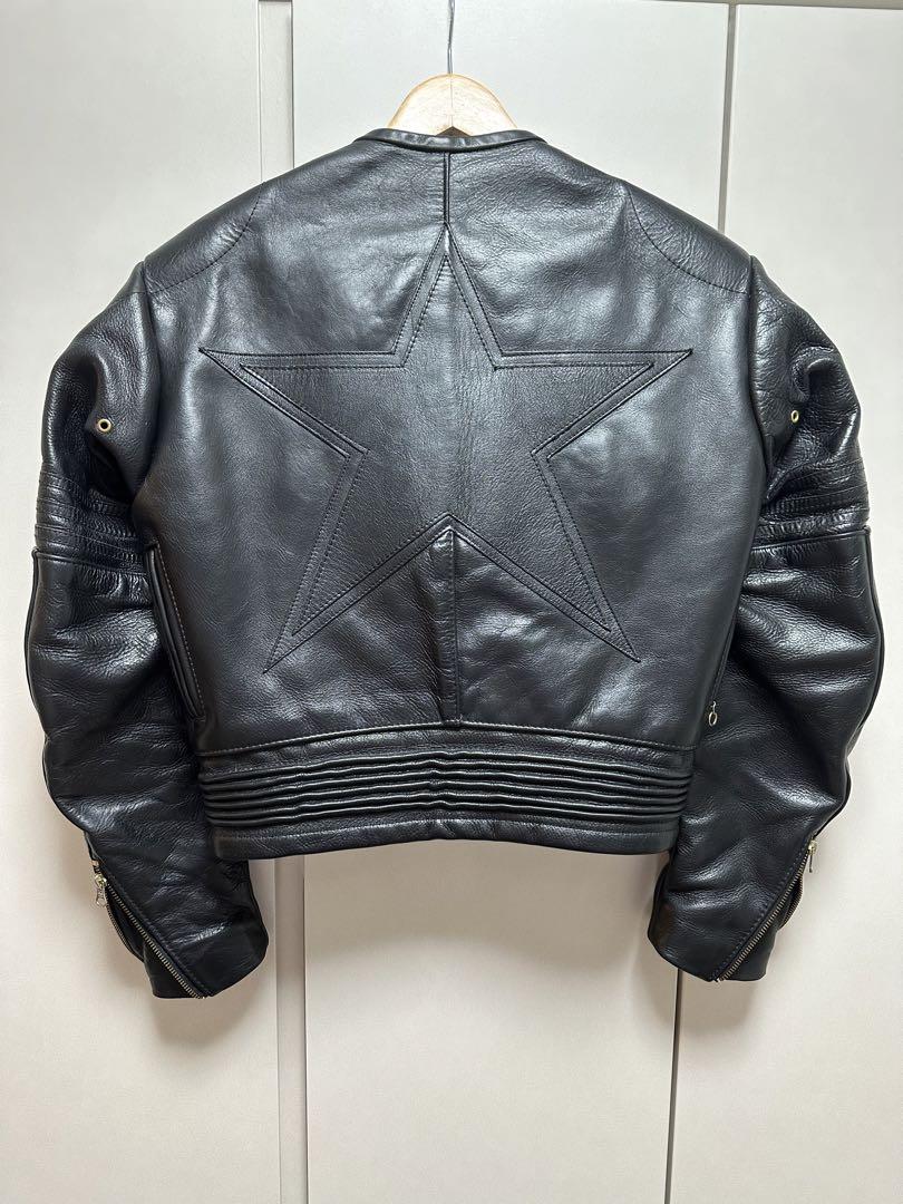 米国製】VANSON レザー ライダースジャケット 黒 38 シングル