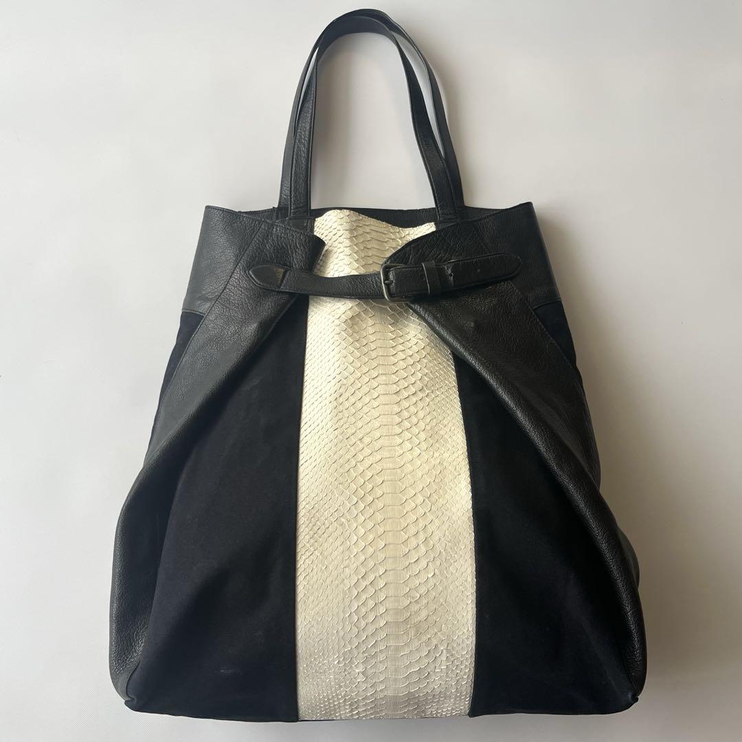 dries van noten ドリスヴァンノッテン パイソンレザートート