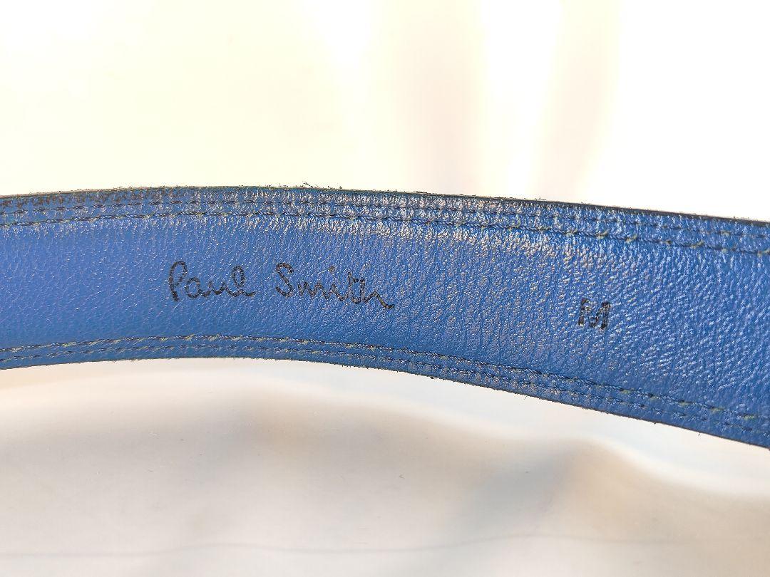 【極艶】PAUL SMITH ポールスミス　高級ドレスベルト　厚本革真鍮　正規品