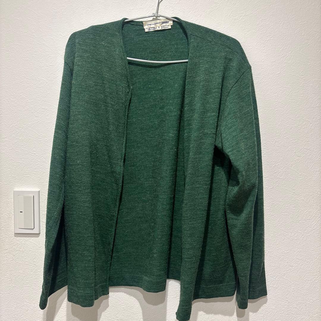 COMME des GARÇONS SHIRT ダークグリーン カーディガン MM COMME des GARCONS SHIRT