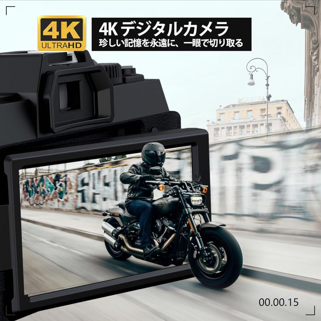 新品】NBD 4K 4800万画素 120FPS デジタルカメラ グラファイト