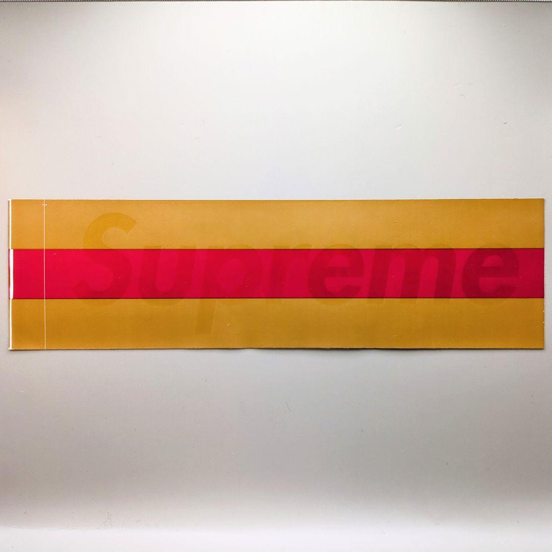 SUPREME GUCCI BOX LOGO STICKER 茶×赤