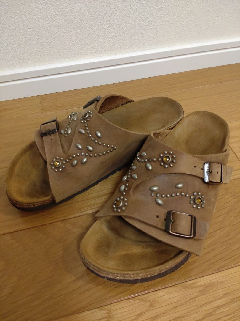 価格は安く 週末値下げ ビルケンシュトック別注HTC スタッズ レザー