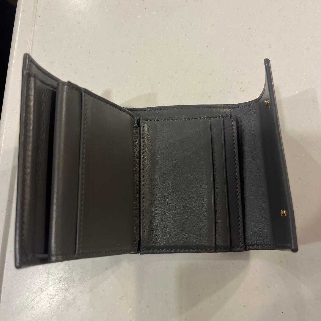 美品　CELINE グレー 三つ折り財布