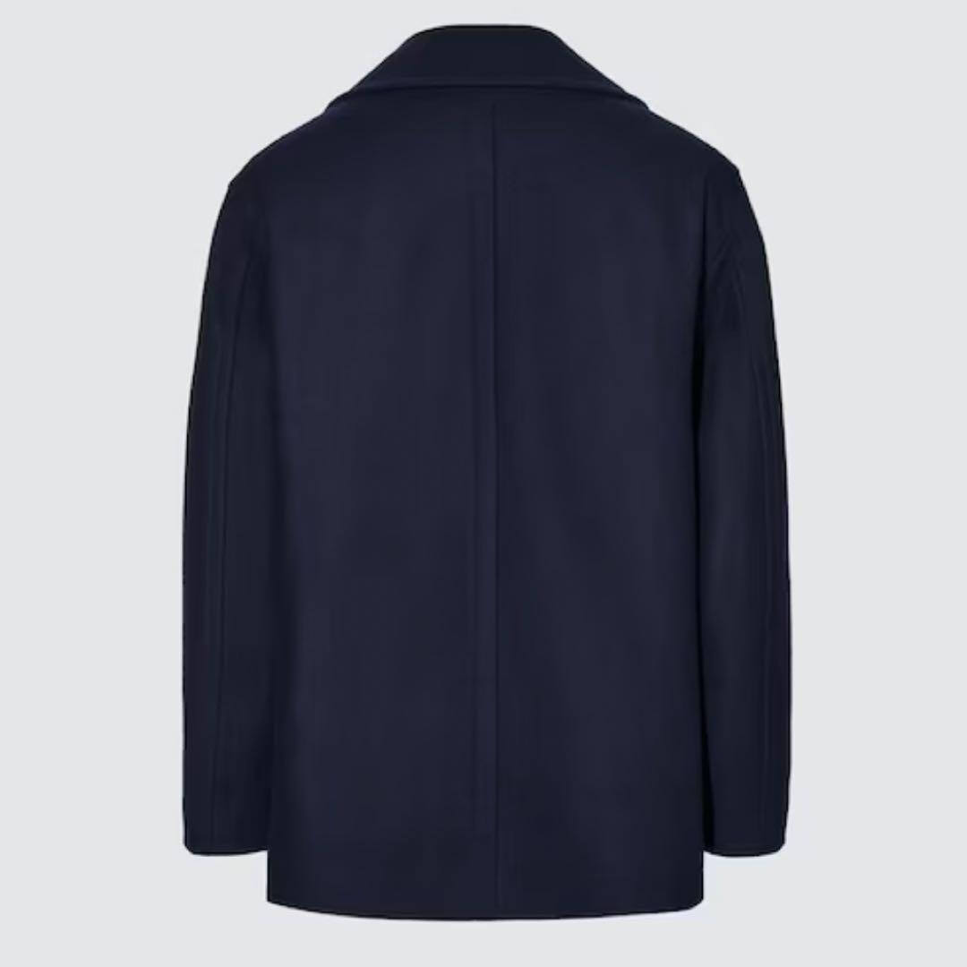 【美品】UNIQLO ＋j ウールブレンドオーバーサイズピーコートxxl
