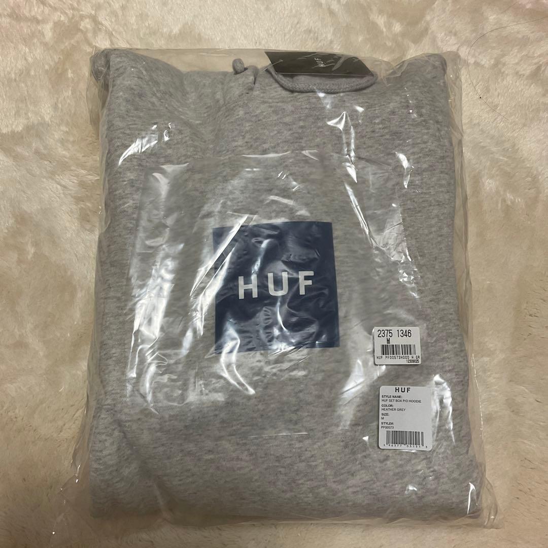 HUF ヘザーグレー パーカー M