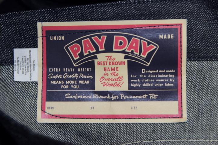 PAYDAY ペイデイ 40's 復刻 大戦モデル デニム カバーオール 42