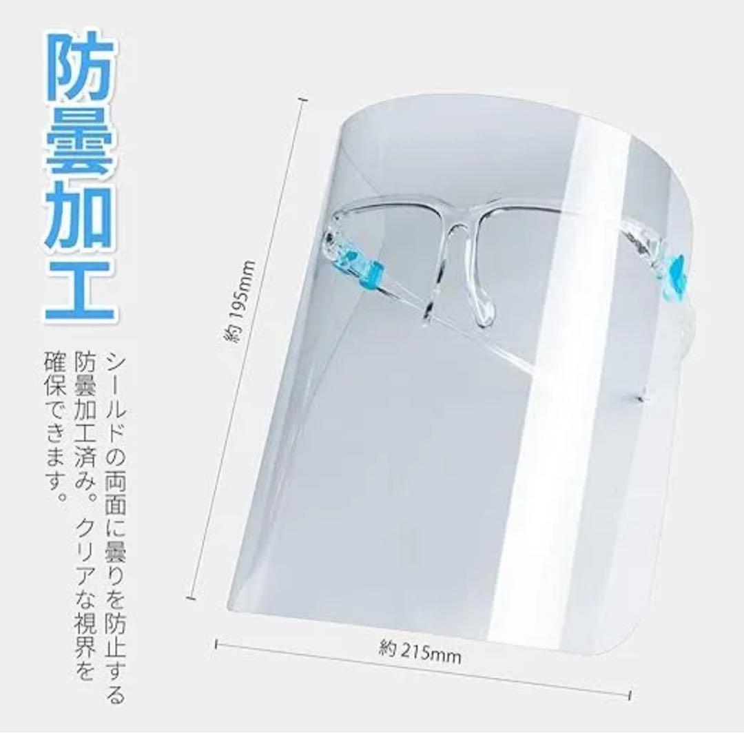 マスク　フェイスシールド　約500セット （メガネフレーム、シールド）
