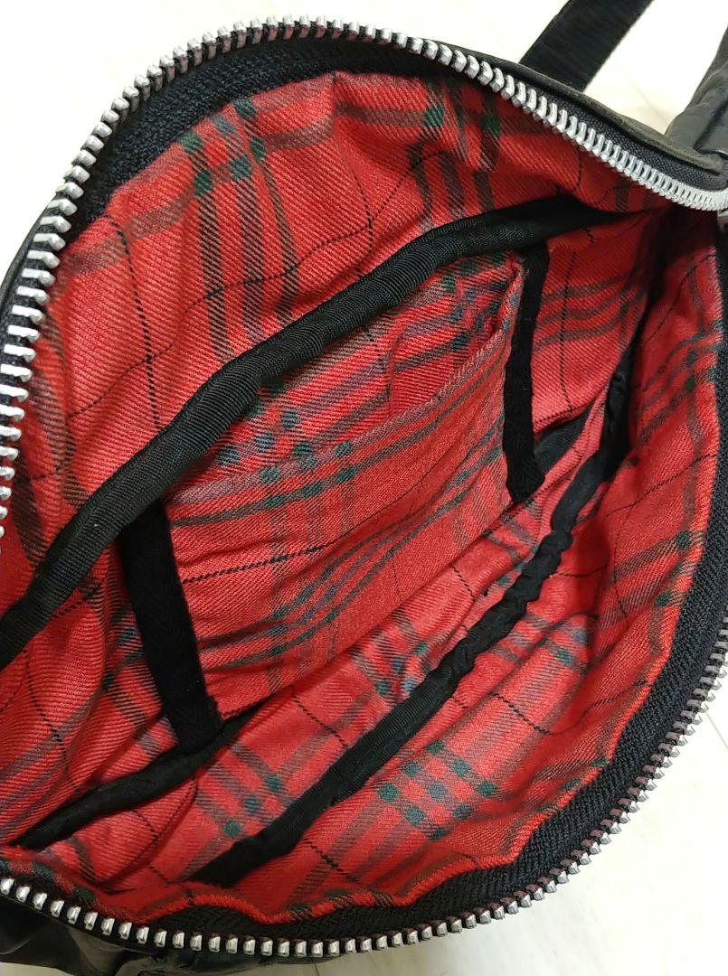 schott ブラック ボディバッグ