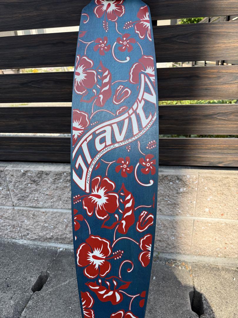 ⭐︎美品⭐︎Gravity スケボー　47インチ☆ハイビスカス⭐︎デザイン