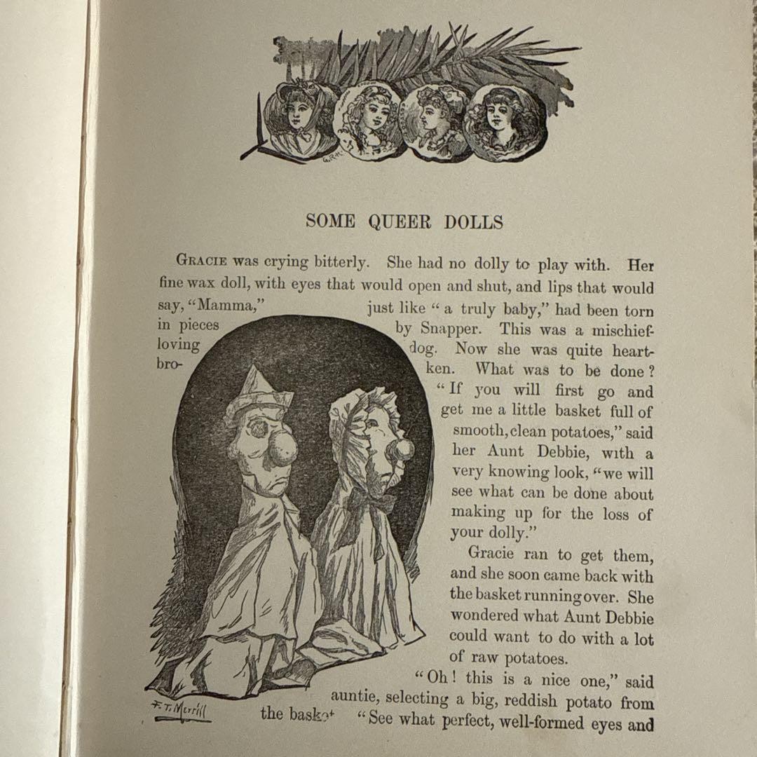 状態良好1886年アンティーク美しいビクトリアン絵本　洋書ジャンクジャーナル古書