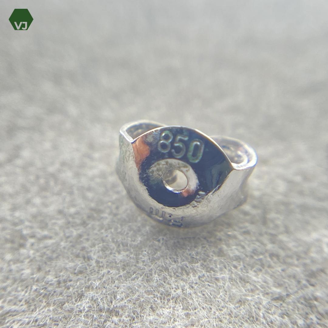 【26-11】エメラルド　ダイヤ　ピアス（片方）E0.17ct D0.08ct