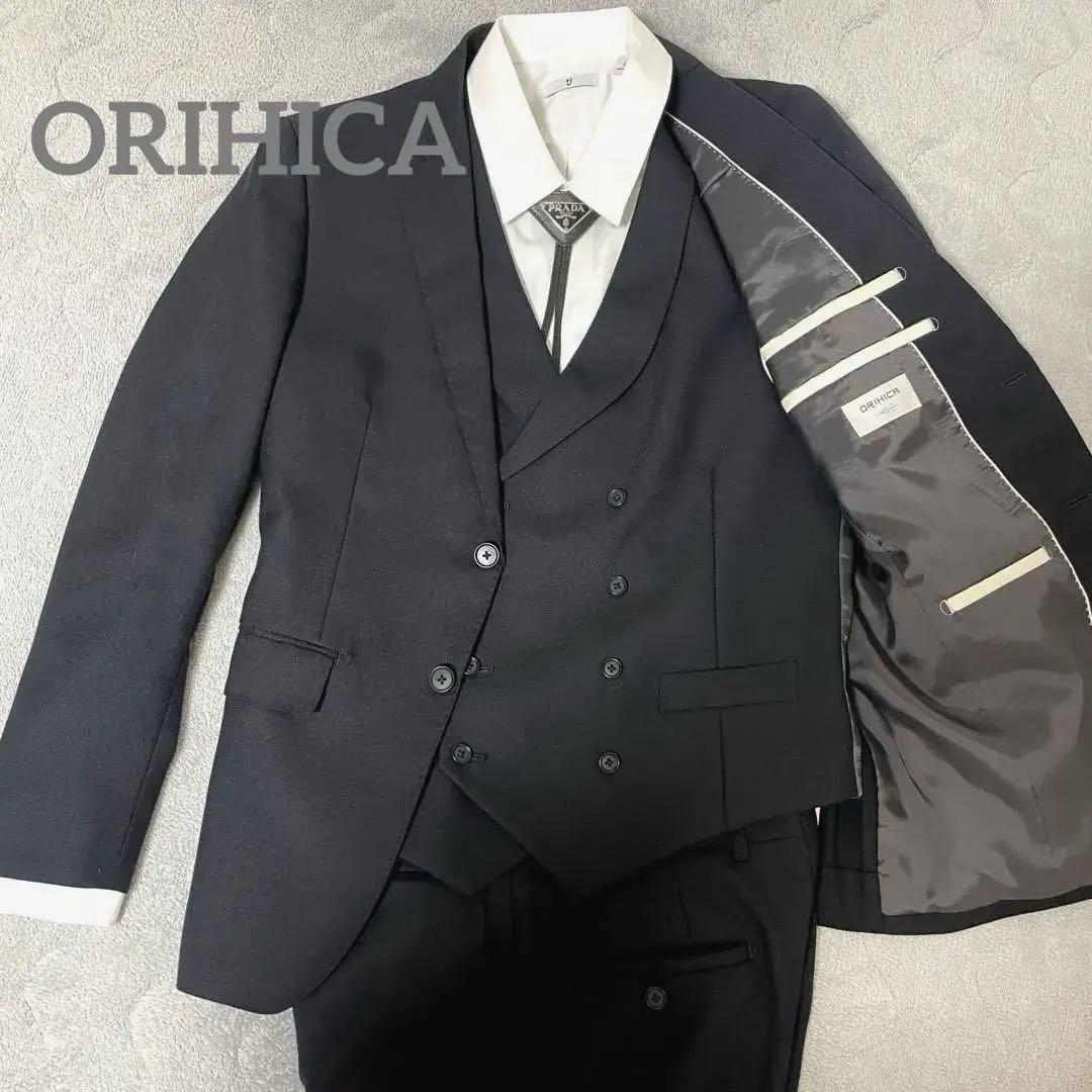 スーツ・フォーマル・ドレス ORIHICA ORIHICA オリヒカ シャドーストライプフォーマルスーツ ブラック