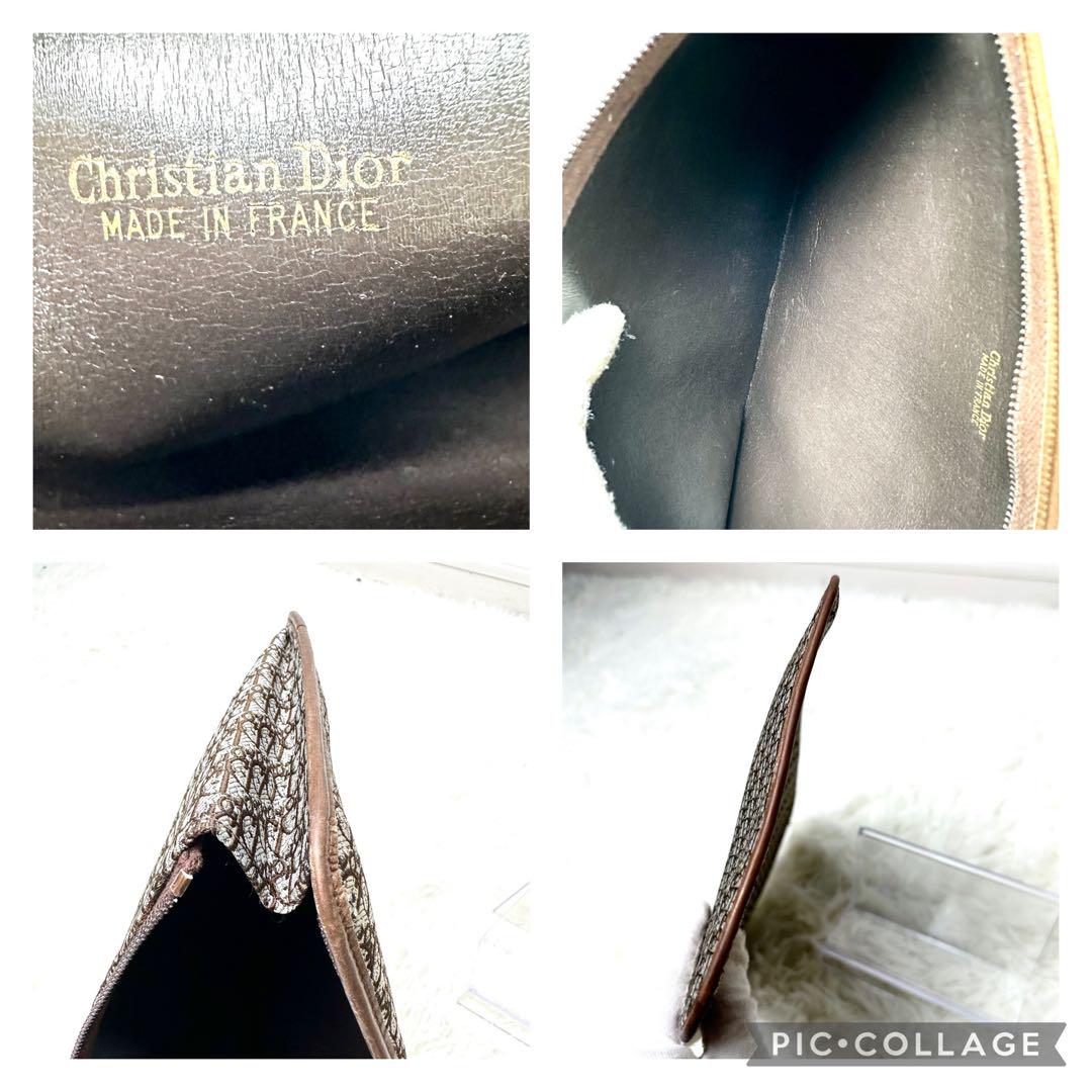 Dior トロッター　セカンドバッグ ブラウン　ゴールド　CDロゴ