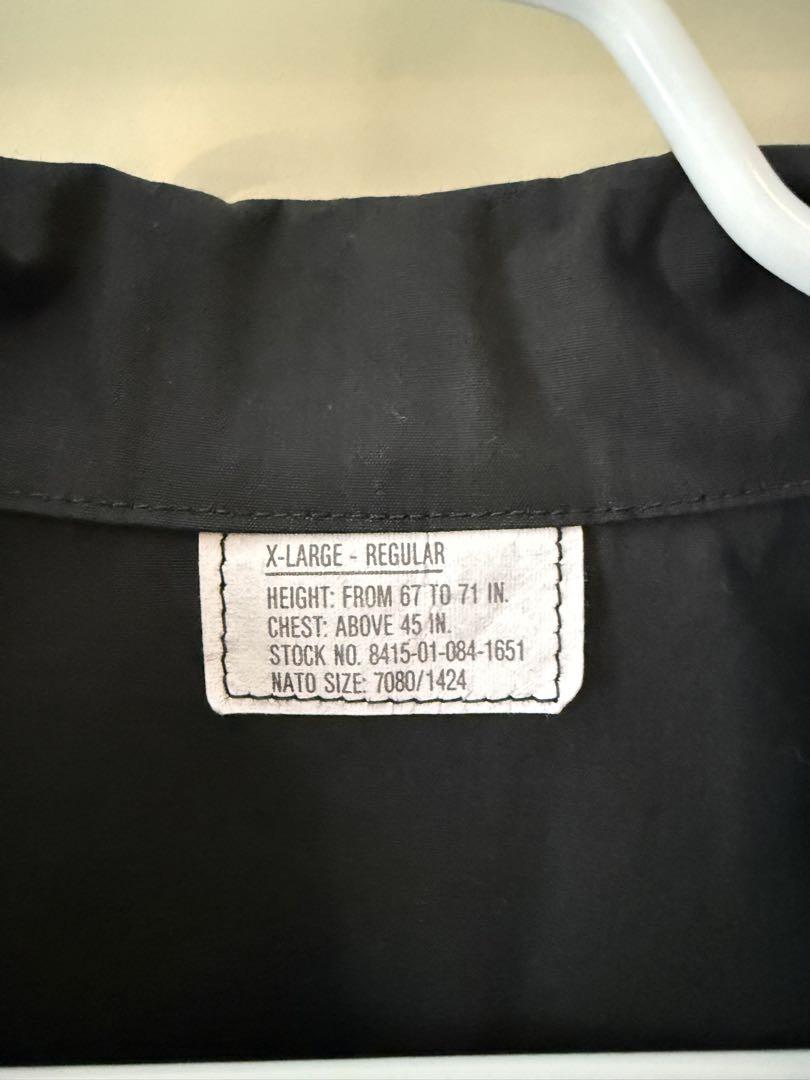 アメリカ軍　ブラック BDU ミリタリージャケット X-LARGE