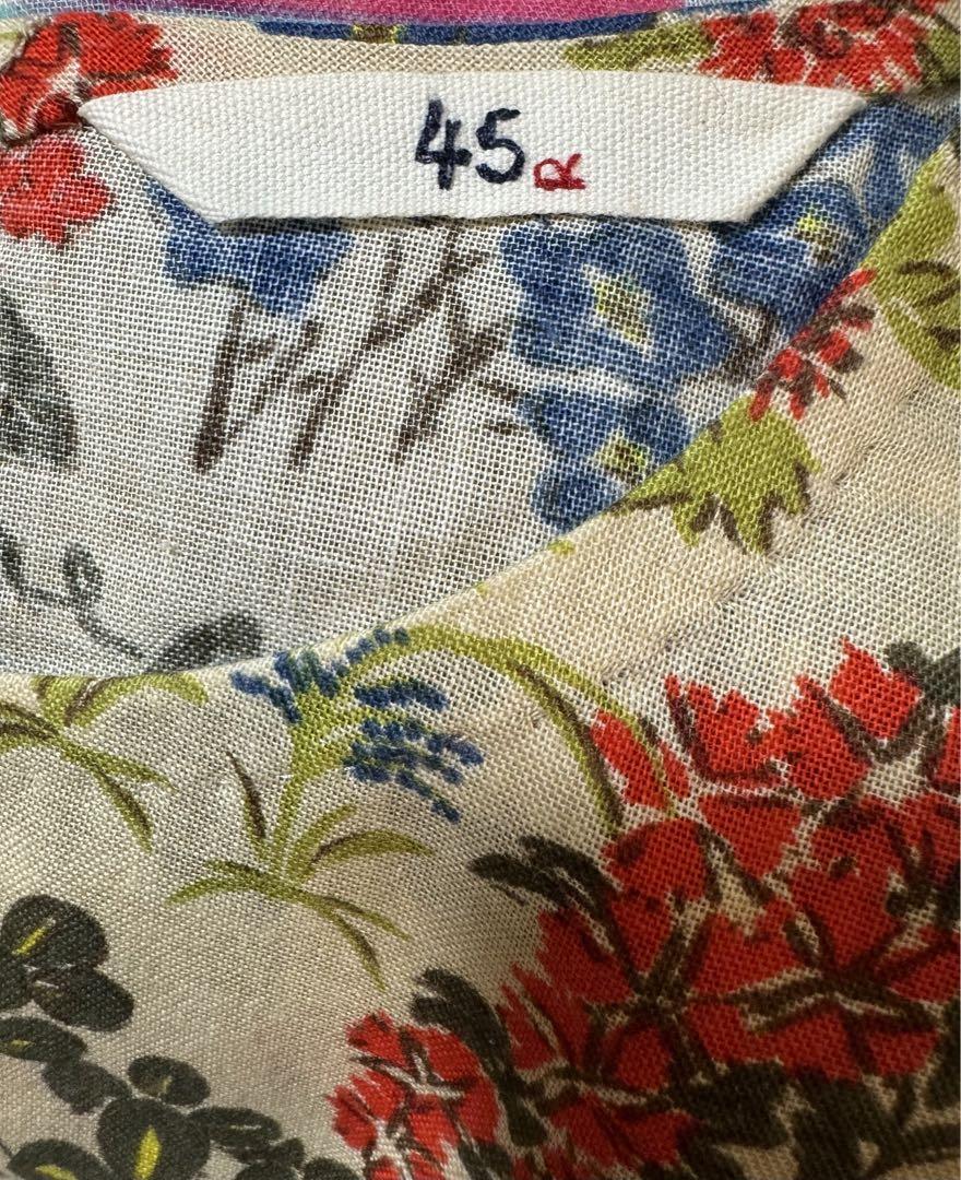 (新品同様) 45R お花の ワンピース 画像3