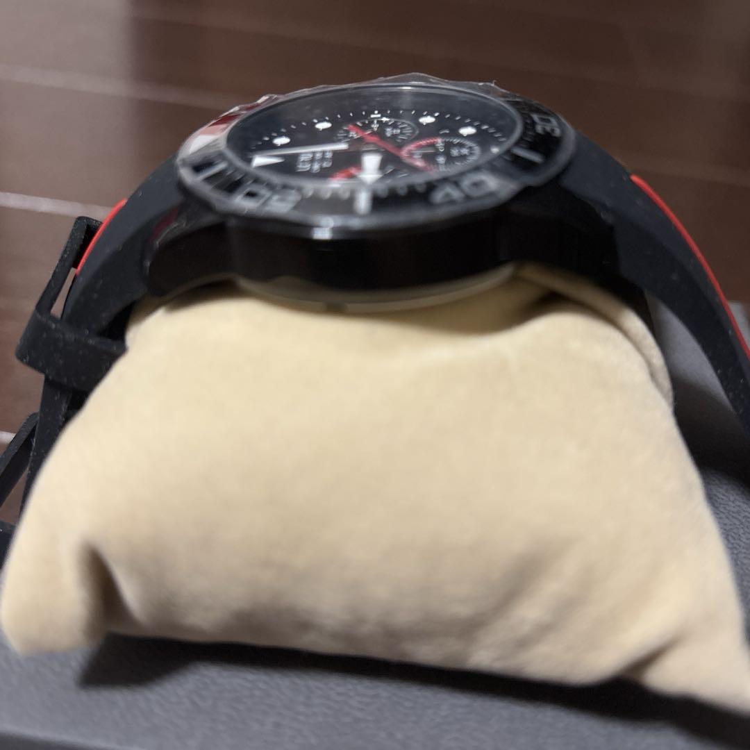 SEIKO RT347JX9セイコー ローラス 黒／赤クロノグラフ 時計