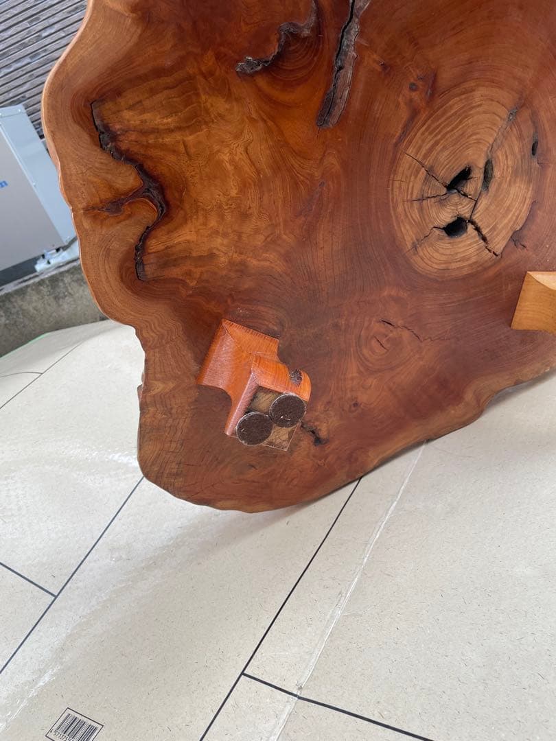 ローテーブル 天然木やや傷や汚れあり