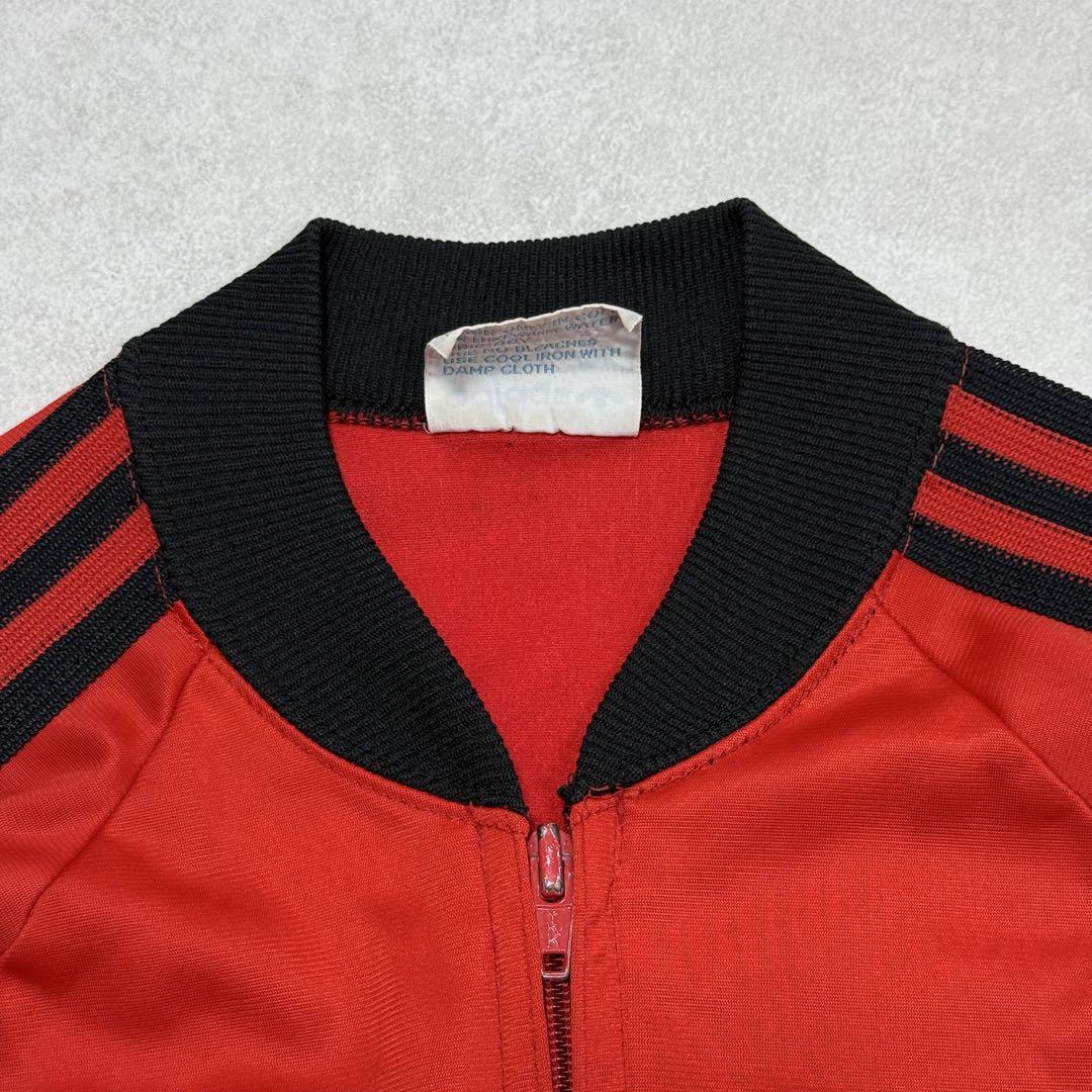 古着 80s アディダス ATP トラックジャケット レッド ブラック 赤黒 ⑤