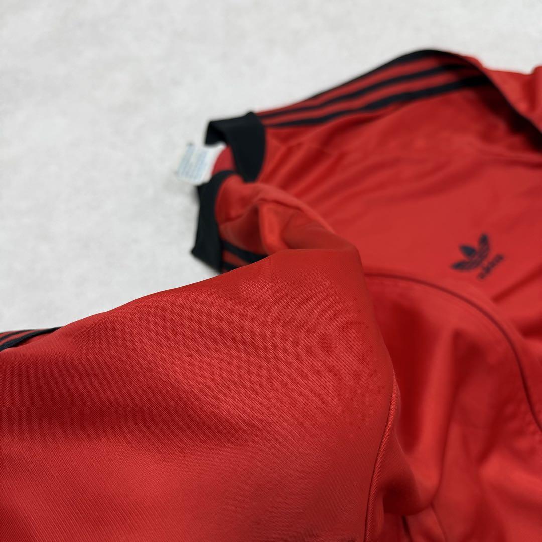 古着 80s アディダス ATP トラックジャケット レッド ブラック 赤黒 ⑤