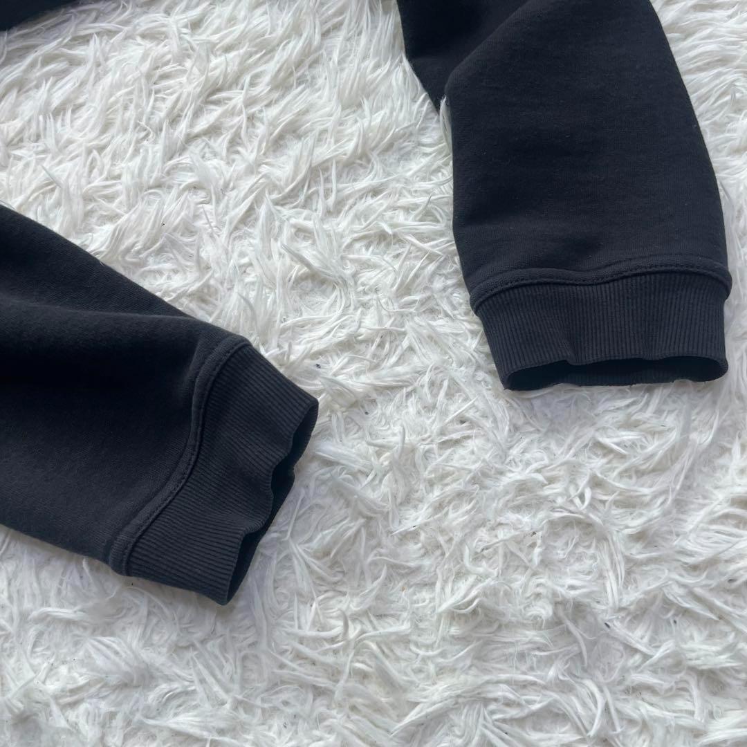 Maison Margiela 反転ロゴ　パーカー　ビッグシルエット　ブラック