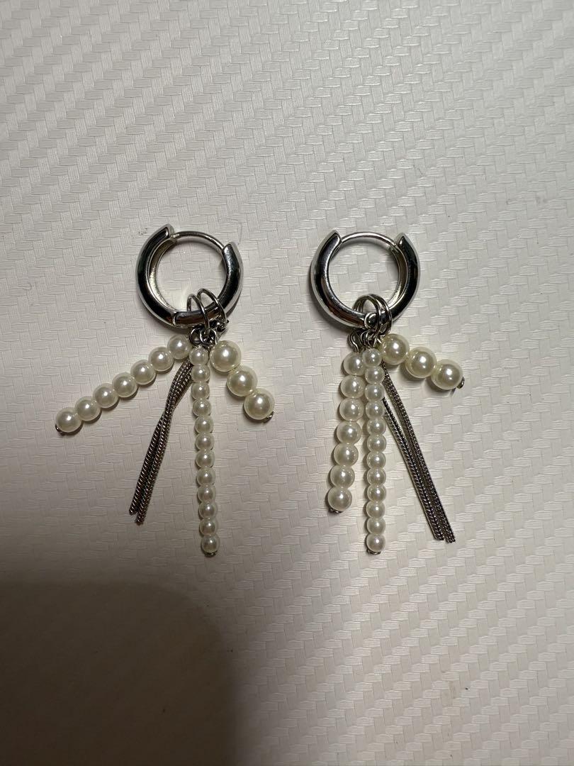 アクセサリー LOHME Fringe Chain Mixed Pearl Pierce LOHME Fringe Chain Mixed Pearl Pierce - メルカリ