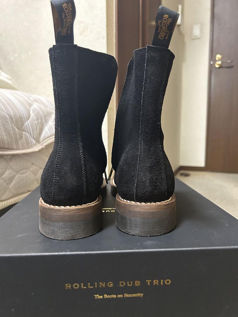 新品 ローリングダブトリオ キャスパー オイル スエード ブラック size 7