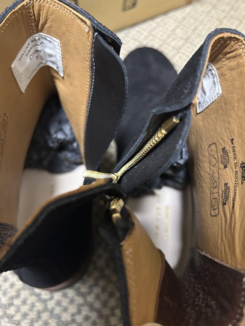 新品 ローリングダブトリオ キャスパー オイル スエード ブラック size 7