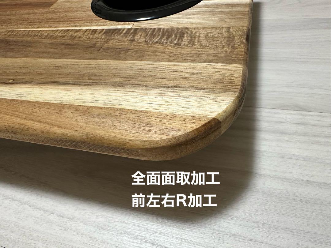 ハイエース　レジアスエース　セカンドテーブル　机　ドリンクホルダー付き