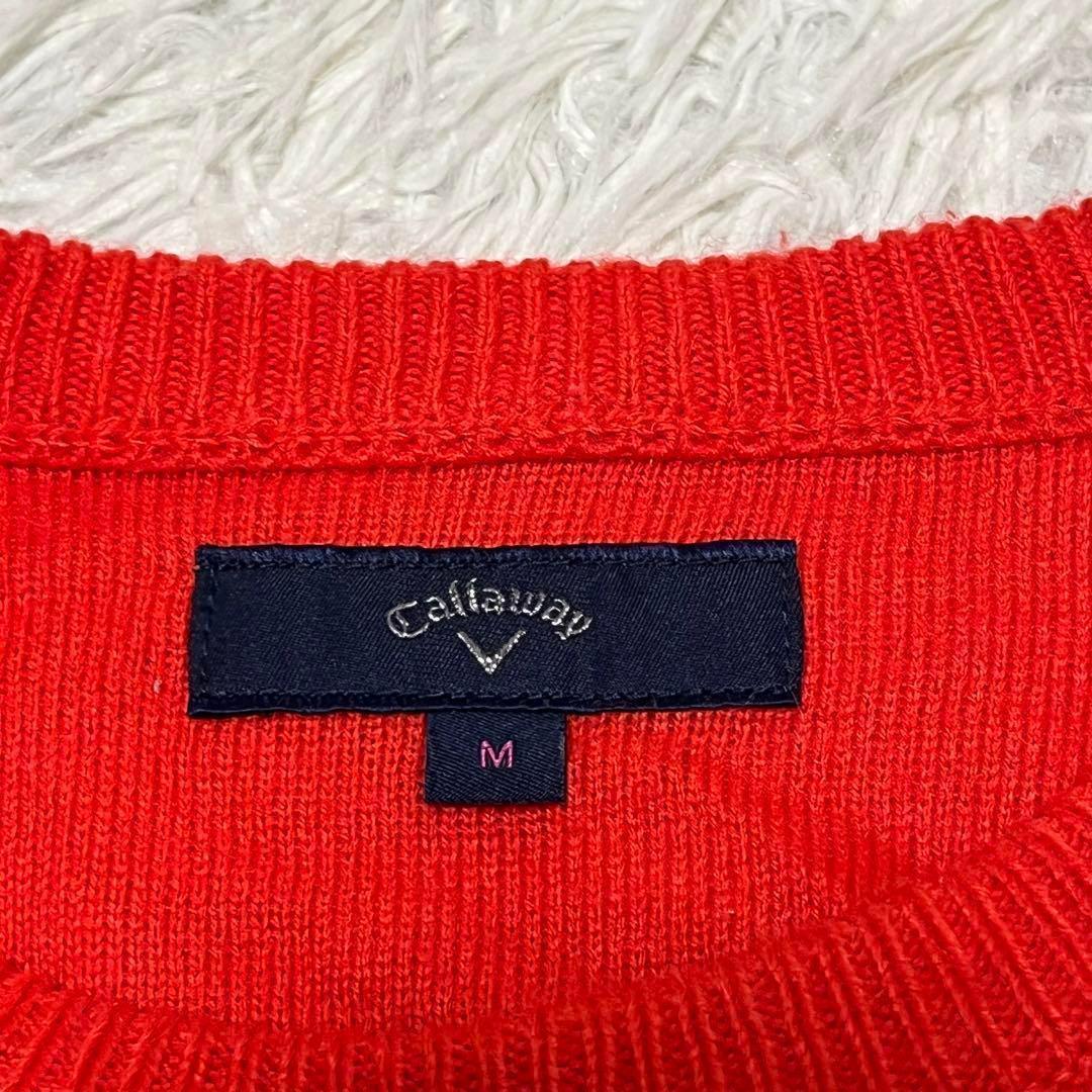 callaway キャロウェイ　ニット　セーター　レッド　ロゴ