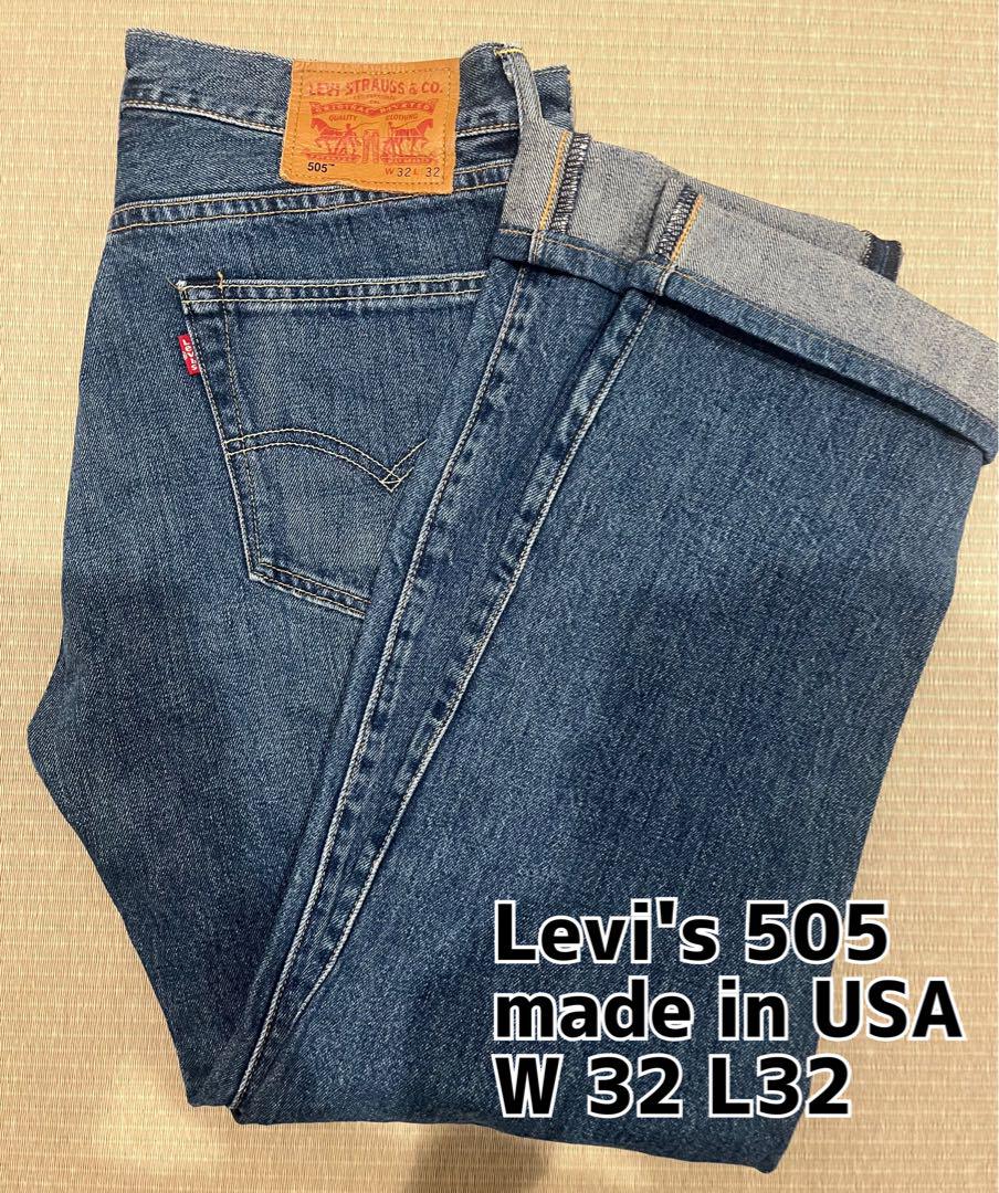Levi's 505 デニム W32 L32 アメリカ製　メンズ　リーバイス