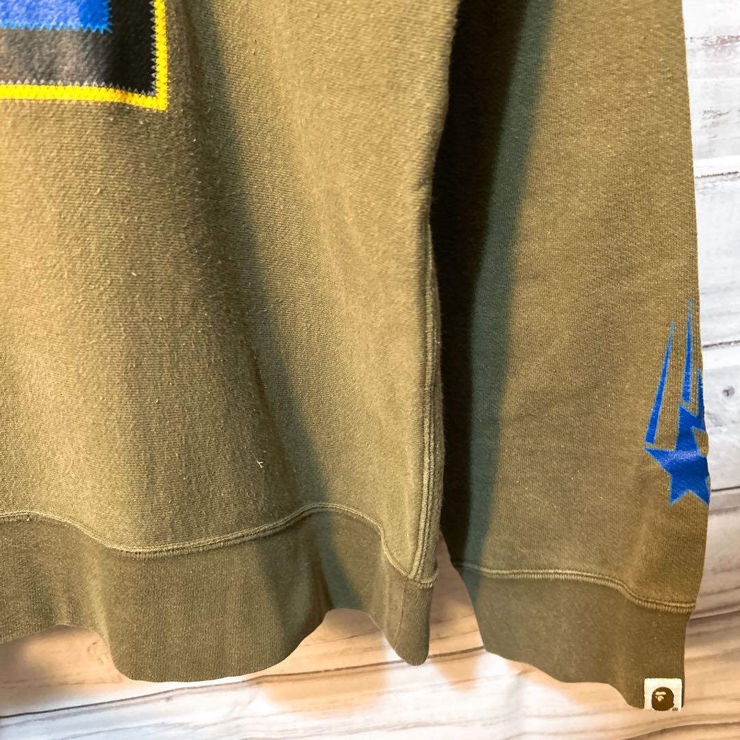 A BATHING APE アベイシングエイプ　スウェット　フットボール　XL