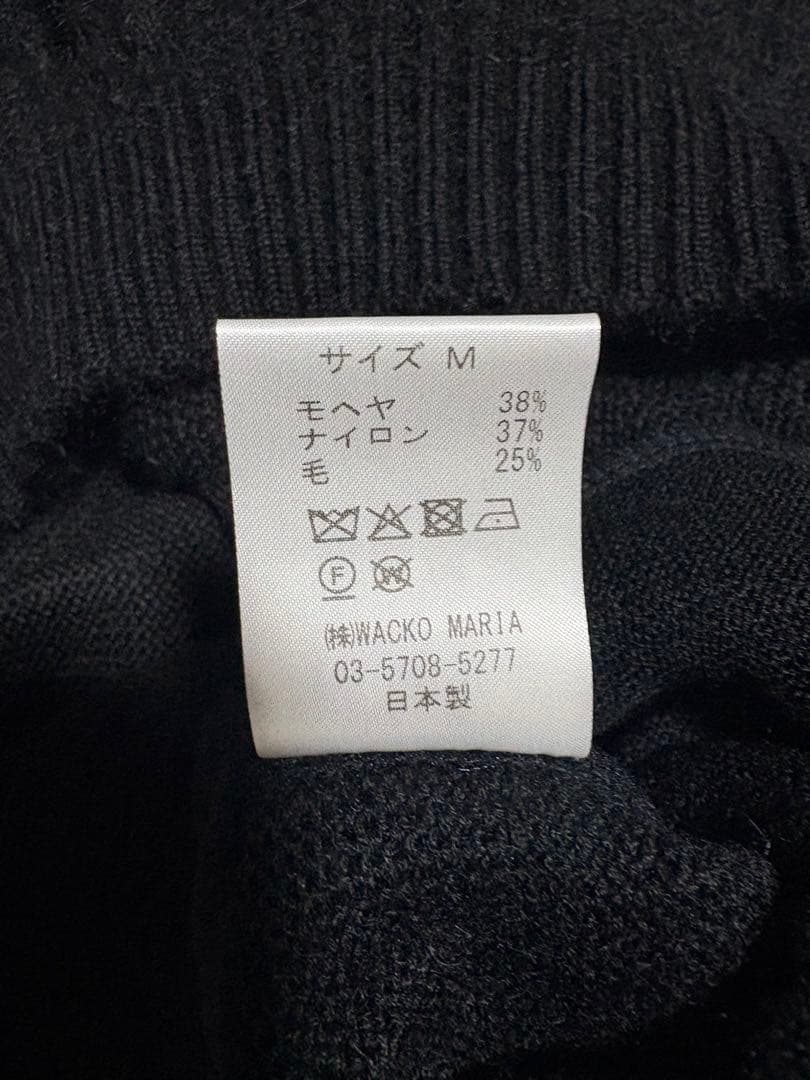 【未使用】25fw wackomaria ワコマリアモヘアカーディガンブラック 【未使用】25fw wackomaria ワコマリアモヘアカーディガンブラック