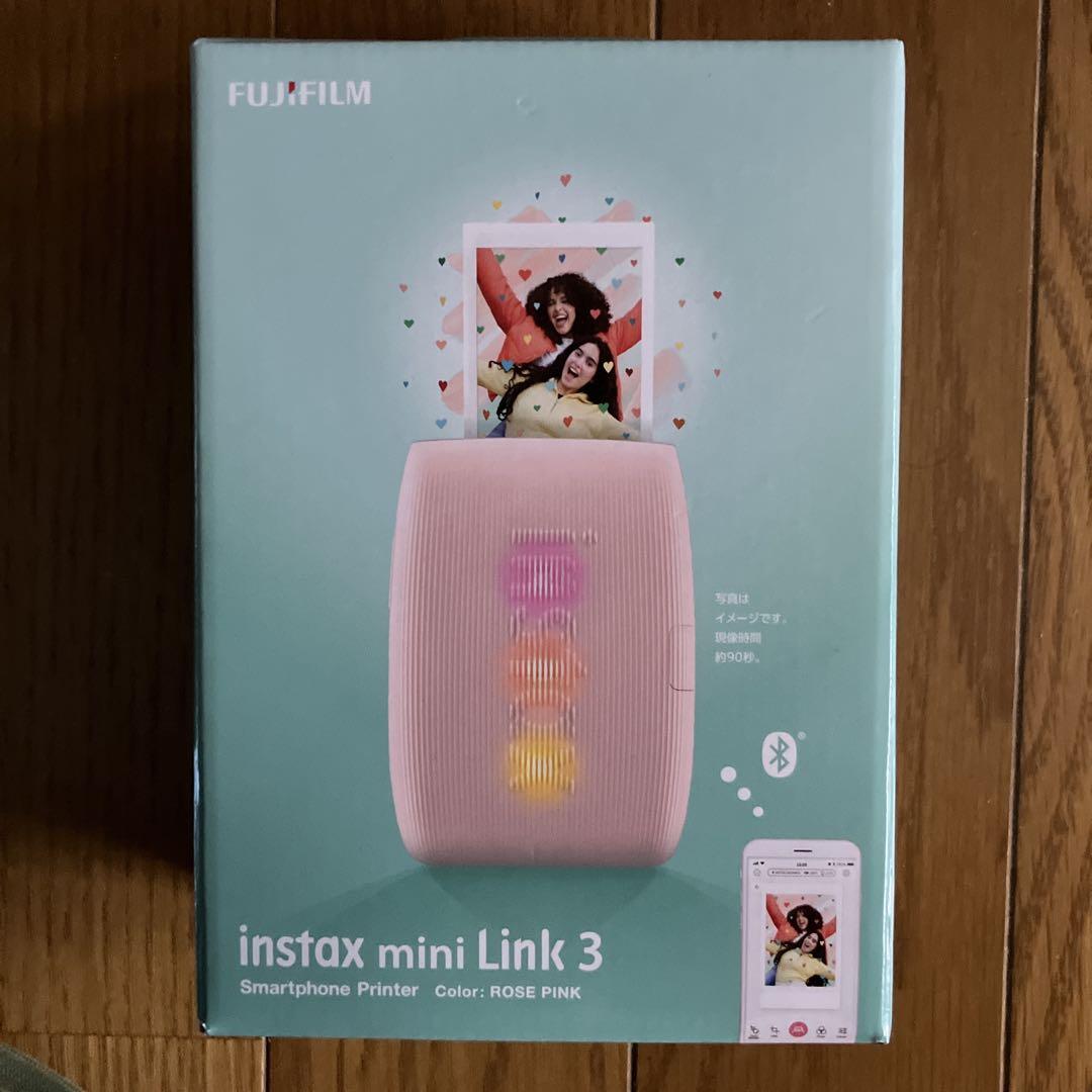 instax mini Link3 スマホチェキプリンター3 ローズピンク