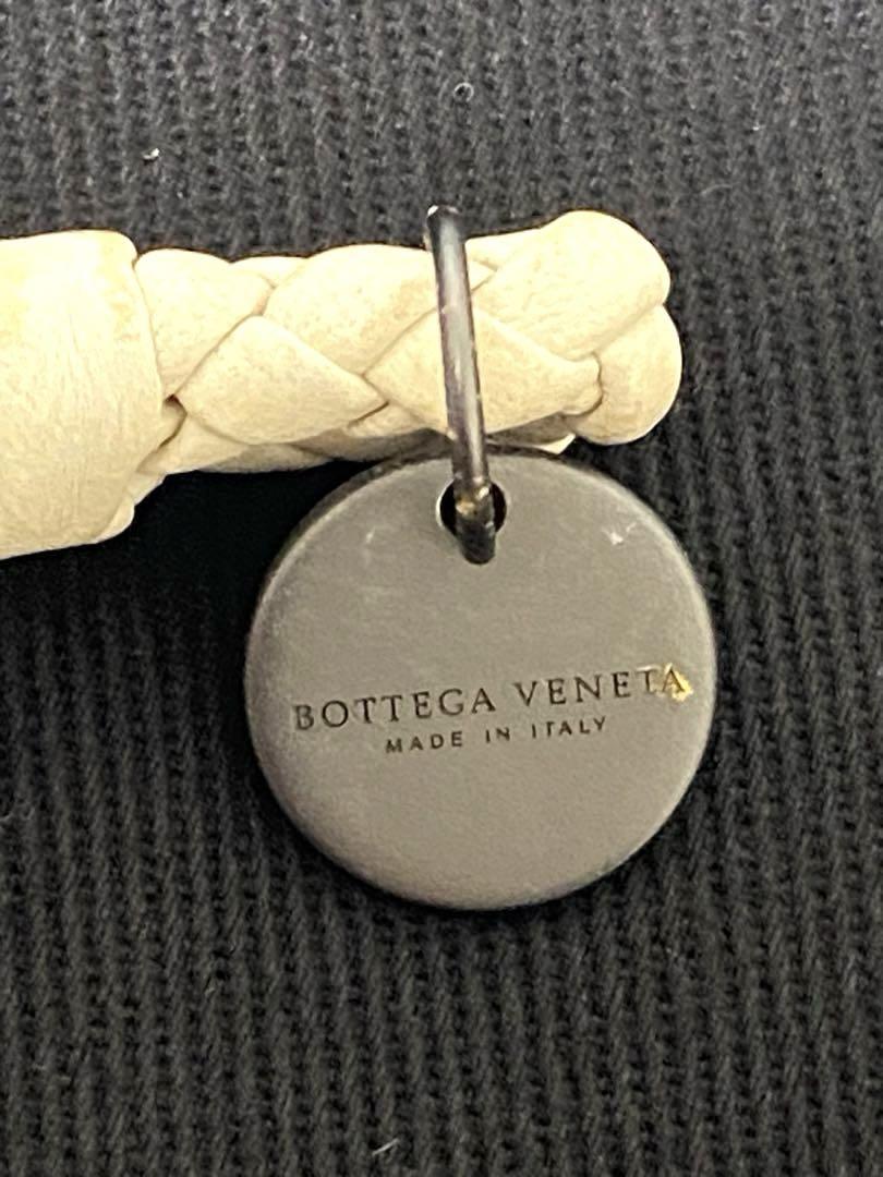 ボッテガ ヴェネタ BOTTEGA VENETA レザー ブレスレット　ホワイト