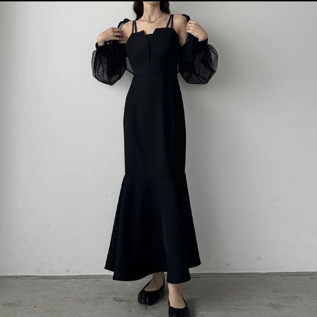 Louere ルエレ イレヘム深スリットマーメイドキャミワンピース MT ルエレ Louere Louere イレヘム深スリットマーメイドキャミ
